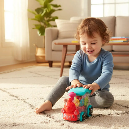 Tren Automático Transparente Juguete Luces Música Infantil Sin Personaje