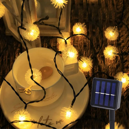 Guirnalda Solar Guia Luces Led Calidas Y Rgb Lamparas 5 Mts