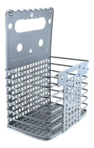 Canasto Plegable Colgante Gris Organizador 50x32x23cm Gris