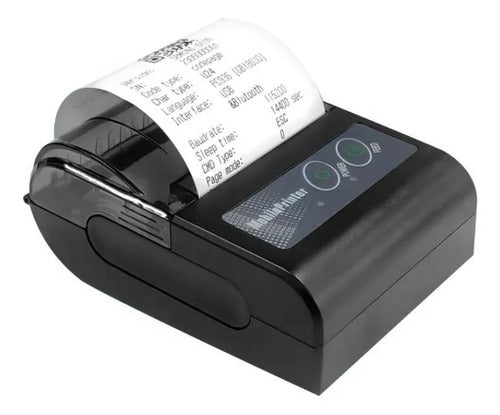Impresora Termica Bluetooth Usb Portatil Recibos Tickets 58m Negro