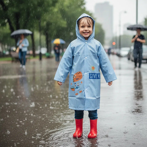 Pilot Lluvia Infantil Astronauta Pvc Impermeable Xl Xxl Xxxl Celeste Xxxl Dibujo
