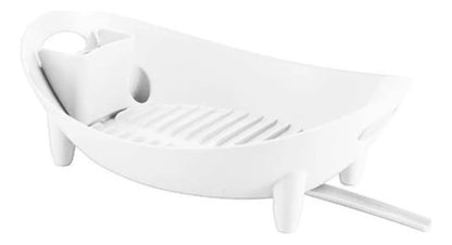 Escurridor De Platos Cubiertos Plastico Con Desague Cocina Aleatorio
