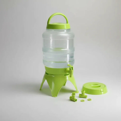 Dispensador De Agua Plegable Canilla Portátil Bidón Camping Verde O Azul