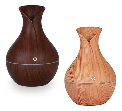 Humidificador Perfumador Ambiente Aromatizador + 1 Aceite Marrón Claro
