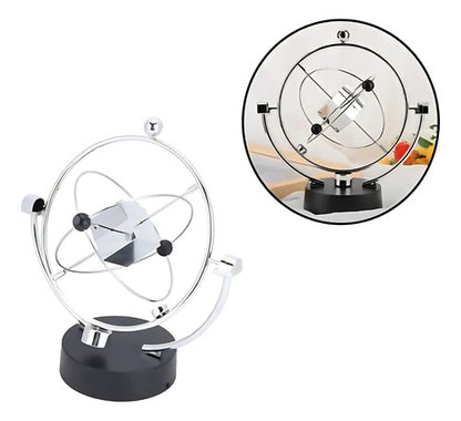 Adorno Pendulo Movimiento Perpetuo Orbital Decoracion Mesa Plateado