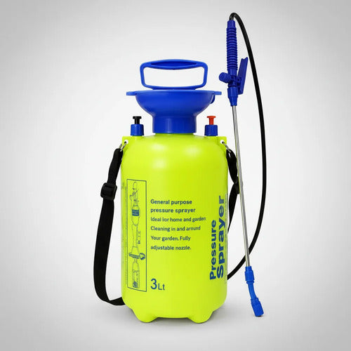 Botella Pulverizadora Fumigadora Manual 3l Jardin A Presión Verde