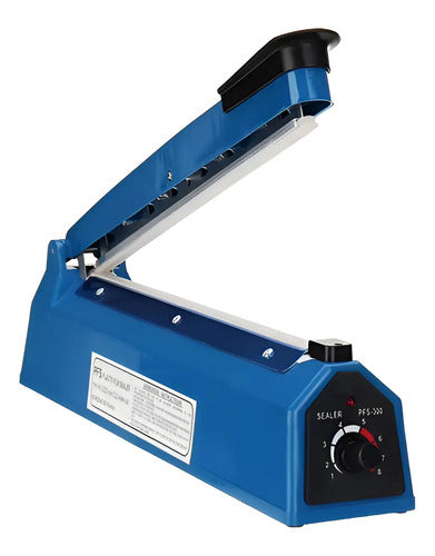 Selladora De Bolsas Por Impulso Manual 30 Cm Azul Con Repuesto