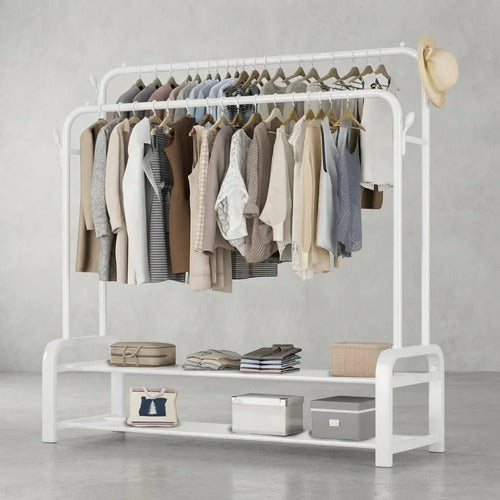 Perchero Organizador De Pie Estante Ropa Dormitorio