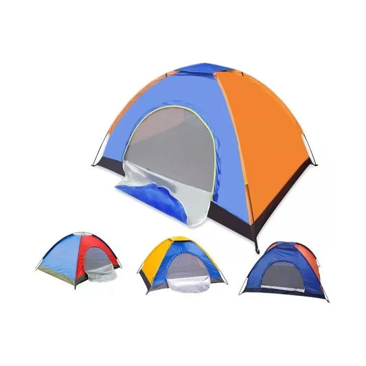 Carpa Camping 3 A 4 Personas + 2 Sillas Plegables Con Funda