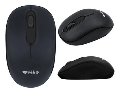 Mouse Inalambrico Usb Optico 3 Botones 10m Notebook Pc Gamer Negro