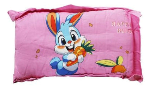 Almohada Bebes Infantil Para Dormir Cuna Con Funda Diseños