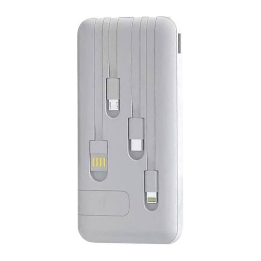 Power Bank Carga Solar 10000mah Cables Integrados
