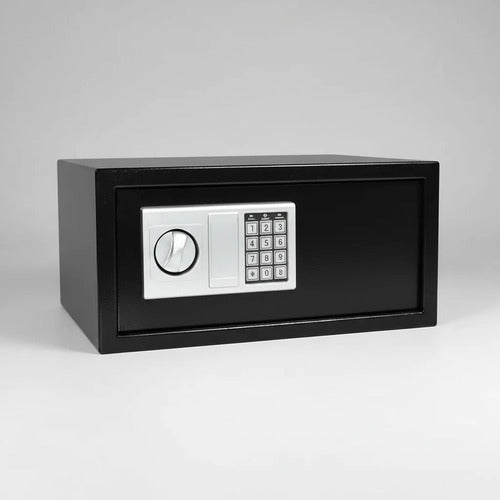 Cofre Caja Fuerte Seguridad Digital Electrónico Acero Llaves Negro