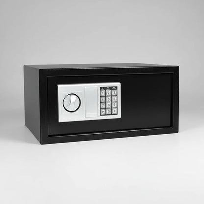 Cofre Caja Fuerte Seguridad Digital Electrónico Acero Llaves Negro