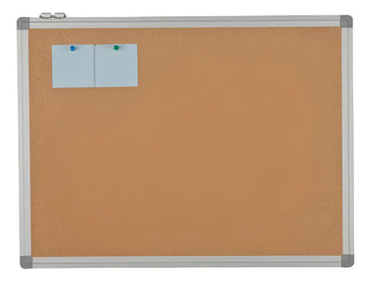 Pizarra De Corcho Tablero 40x60cm Marco De Aluminio Chorcho