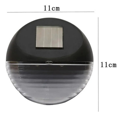 X2 Aplique Tortuga Carga Solar Foco Lampara Redonda Exterior Negro
