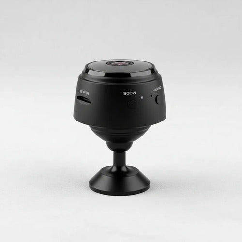 Mini Camara Wifi Inalambrica Hd Vision Nocturna Soporte App Negro