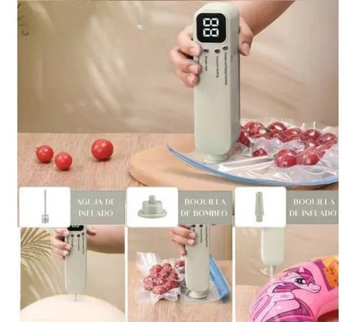 Selladora Envasadora Al Vacio Recargable Compacta Usb 10w