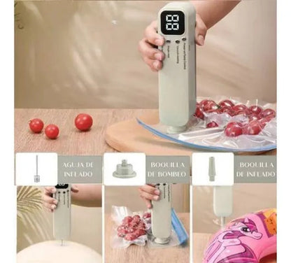 Selladora Envasadora Al Vacio Recargable Compacta Usb 10w