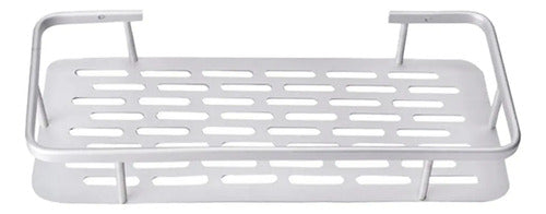 Repisa Colgante Baño Ducha Estante Aluminio Plateado Plateado