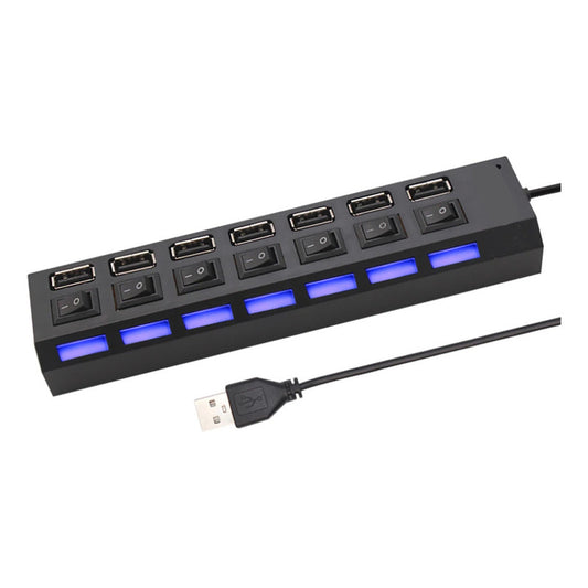 Adaptador Usb Hub 7 Puertos Con Interruptores