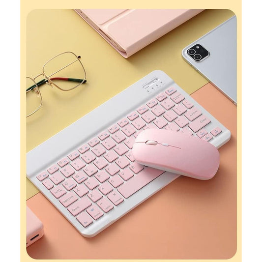 Teclado Y Mouse Inalambrico Bluetooth Recargable Combo
