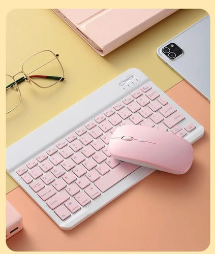 Combo Teclado Y Mouse Inalambrico Bluetooth Recargable