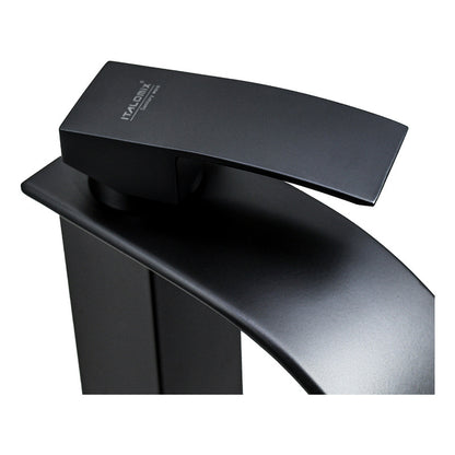 Canilla Negra Para Lavatorio Baño Monocomando Mezcladora