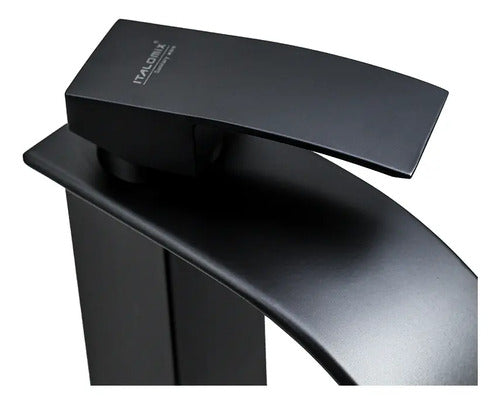 Canilla Negra Para Lavatorio Baño Monocomando Mezcladora