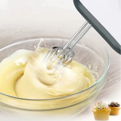 Batidora Electrica De Pie Con Bowl De Acero Inoxidable 260w Blanca