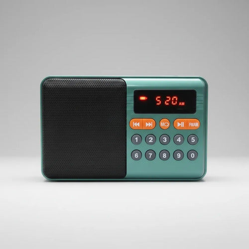 Radio Portátil Digital Bluetooth Fm Am Sw Usb Tf Recargable Variedad De Colores