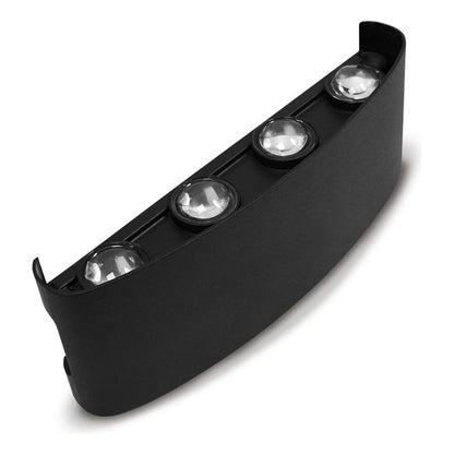 Set X4 Aplique Pared Exterior Luminaria Foco Bidireccional