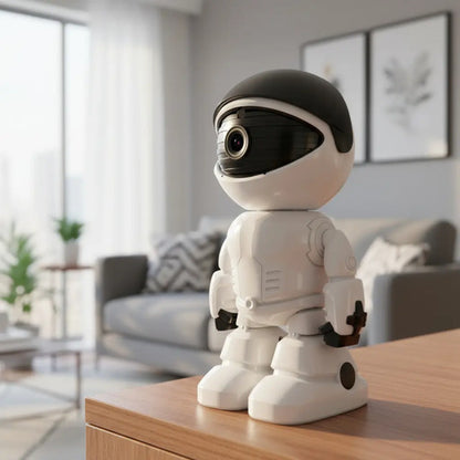 Camara De Seguridad Wifi Robot Monitor De Bebe 360° Yosee Color Blanco