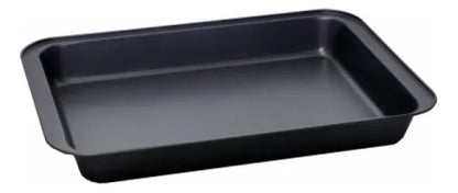 Fuente Asadera Rectangular Antiadherente Horno 47x32cm Negro