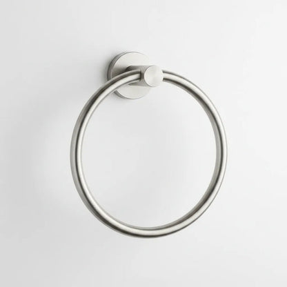 Toallero Soporte Aro Anillo Porta Toalla Baño 16,5cm Pared Plateado