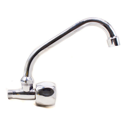 Canilla Cocina Pared Unitaria Grifo Mesada Metal Agua Fria