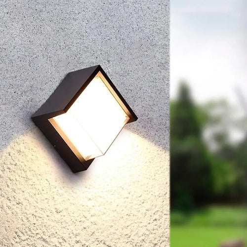 Set X4 Aplique Pared Exterior Luminaria Foco Lampara