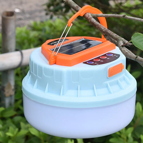 Lampara Solar Linterna Camping Farol Parlante Bt Powerbank Varios
