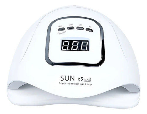 Lampara Secador De Uñas Cabina Uv 45 Led Manicura 120w Blanco