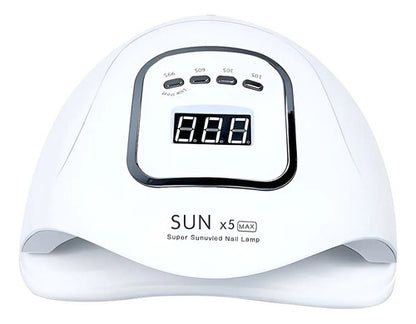 Lampara Secador De Uñas Cabina Uv 45 Led Manicura 120w Blanco