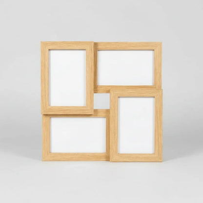 Portarretrato Colgante Marco Multiple X4 Fotos 10x15cm Madera
