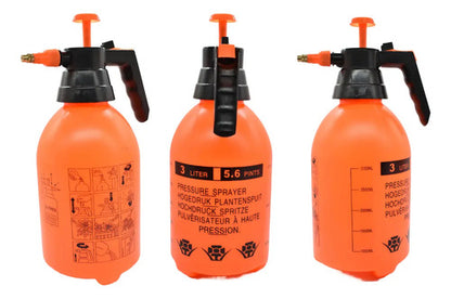 Botella Fumigador Pulverizador De Riego A Presion 3lts Naranja