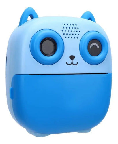 Cámara Digital Infantil Impresora Térmica Doble Cámara 2.4  Azul