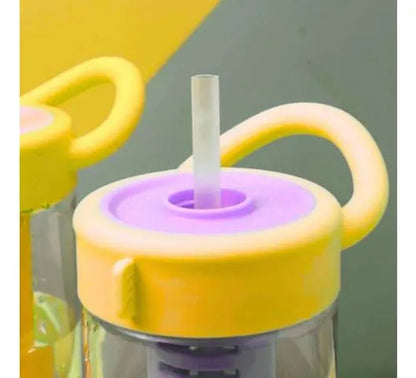Botella Plástica Deportiva Infusor Sorbito Asa Tapa Rosca Amarillo