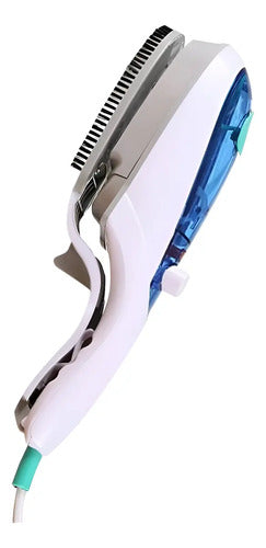 Plancha A Vapor Portatil Plancha Ropa A Vapor Blanco Con Azul Verde