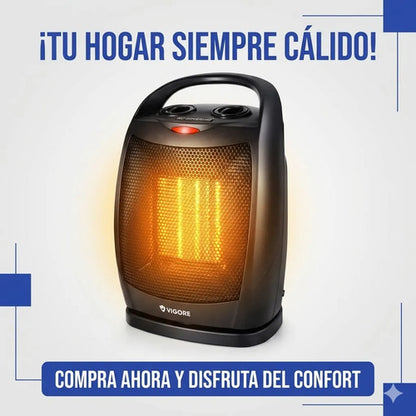 Calefactor Estufa Electrico Oscilante 1500w Termico Portatil Negro
