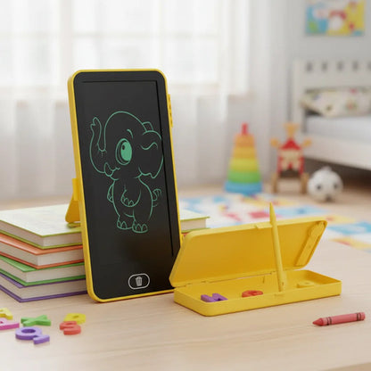 Cartuchera Escolar Pizarra Mágica Lcd 7 Pulgadas Infantil Amarillo