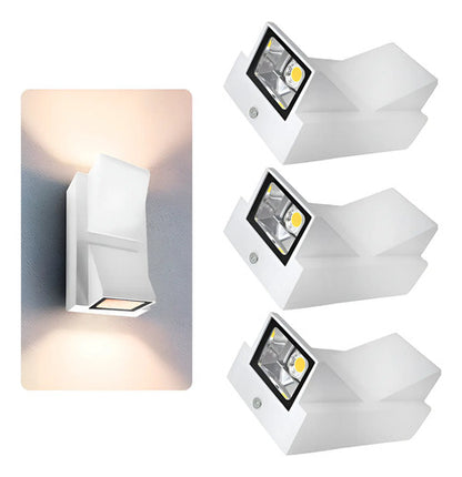 Set X3 Aplique Pared Bidireccional Lampara Foco Exterior