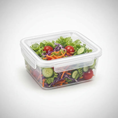Contenedor Tupper Recipiente Plástico Hermético Válvula 1.6l Transparente