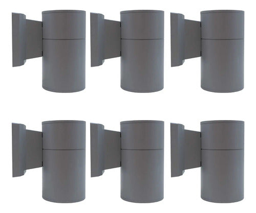 Set X6 Foco Pared Aplique Exterior Lampara Unidireccional